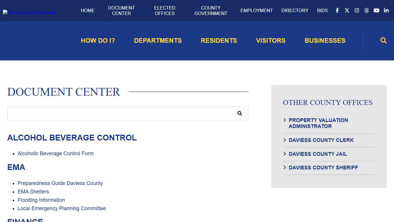 Document Center - Daviess County Kentucky